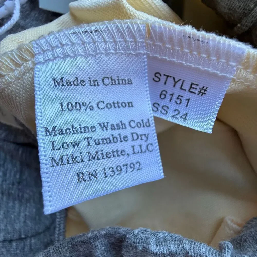 NWT Miki Miette boys' short-sleeved gray “Earth Day